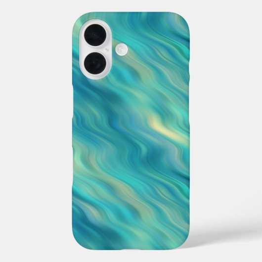 Blue Hydrangea Wavy Texture Case-Mate iPhone Case (Achterkant)