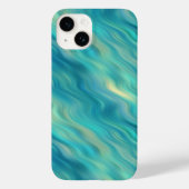 Blue Hydrangea Wavy Texture Case-Mate iPhone Case (Achterkant)