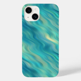 Blue Hydrangea Wavy Texture Case-Mate iPhone Case