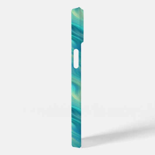 Blue Hydrangea Wavy Texture Case-Mate iPhone Case (Achterkant / Rechts)