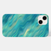 Blue Hydrangea Wavy Texture Case-Mate iPhone Case (Achterkant (horizontaal))