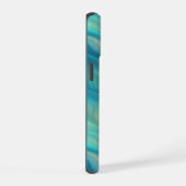 Blue Hydrangea Wavy Texture iPhone 15 Hoesje (Rechterkant)