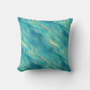 Blue Hydrangea Wavy Texture Kussen