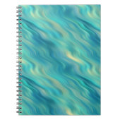 Blue Hydrangea Wavy Texture Notitieboek (Voorkant)