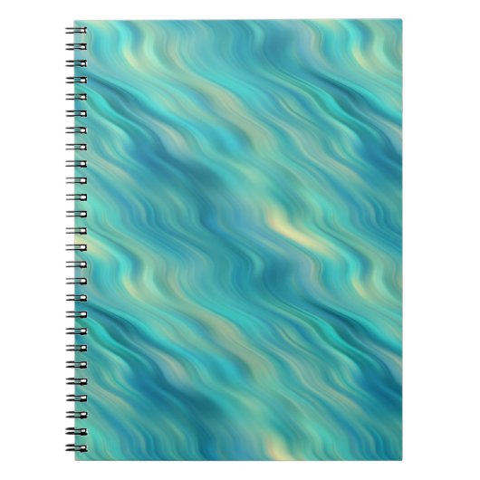 Blue Hydrangea Wavy Texture Notitieboek (Voorkant)