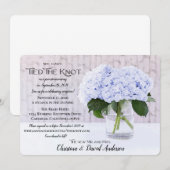 Blue Hydrangea, we hebben de knoop vastgebonden Kaart (Voorkant / Achterkant)