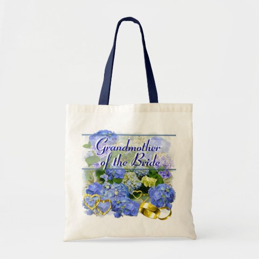 BLUE HYDRANGEA ~ Weddenschap Tas (Voorkant)