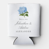 Blue Hydrangea Wedding Blikjeskoeler (Voorkant)