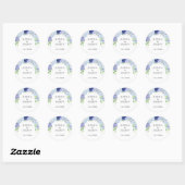 Blue Hydrangea Wedding Favoriet Cadeau Stickers La (Vel)