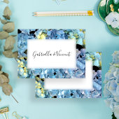 Blue Hydrangea Wedding Flat Stationery Note Cards Notitiekaartje