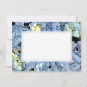 Blue Hydrangea Wedding Flat Stationery Note Cards Notitiekaartje (Achterkant)