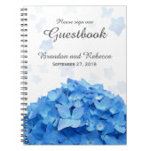 Blue Hydrangea Wedding Guestbook Notitieboek (Voorkant)