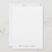 Blue Hydrangea Wedding Invitation Kaart (Achterkant)