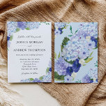 Blue Hydrangea Wedding Invitation Kaart<br><div class="desc">Deze prachtige blauwe hortensia huwelijksuitnodiging is perfect voor uw lente of zomer bruiloft. Shop ons volledige Blue Hydrangea Collectie!</div>