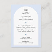 Blue Hydrangea Wedding Nodig Menu Keuze Kaart uit (Voorkant)