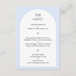 Blue Hydrangea Wedding Nodig Menu Keuze Kaart uit
