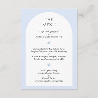 Blue Hydrangea Wedding Nodig Menu Keuze Kaart uit