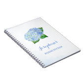 Blue Hydrangea Wedding Planning Notitieboek (Rechterzijde)