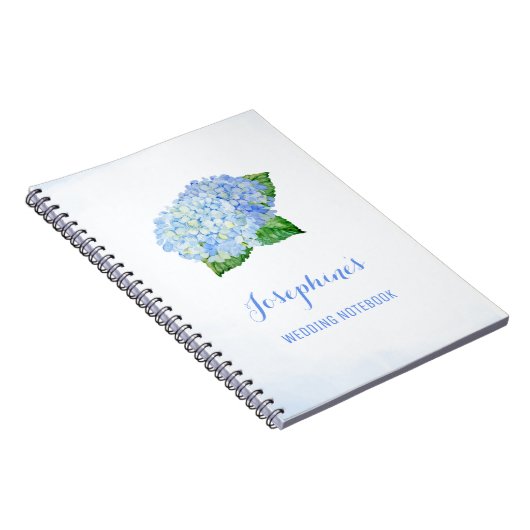 Blue Hydrangea Wedding Planning Notitieboek (Rechterzijde)