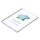 Blue Hydrangea Wedding Planning Notitieboek (Linkerzijde)