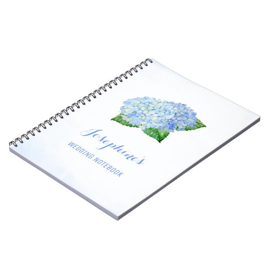 Blue Hydrangea Wedding Planning Notitieboek (Linkerzijde)