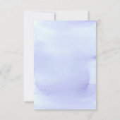 Blue Hydrangea Wedding Postponed Notice Kaart (Achterkant)