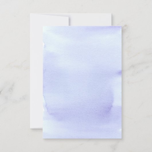 Blue Hydrangea Wedding Postponed Notice Kaart (Achterkant)