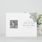 Blue Hydrangea Wedding Programme (Staand voorkant)