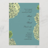 Blue Hydrangea Wedding Programme Programmakaart (Voorkant)