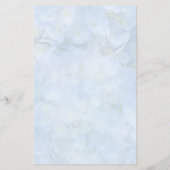 Blue Hydrangea Wedding Rehearsal Dinner Invite Flyer (Achterkant)