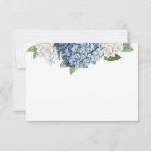 Blue Hydrangea Wedding RSVP-kaarten RSVP Kaartje (Achterkant)