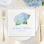 Blue Hydrangea Wedding Servetten
