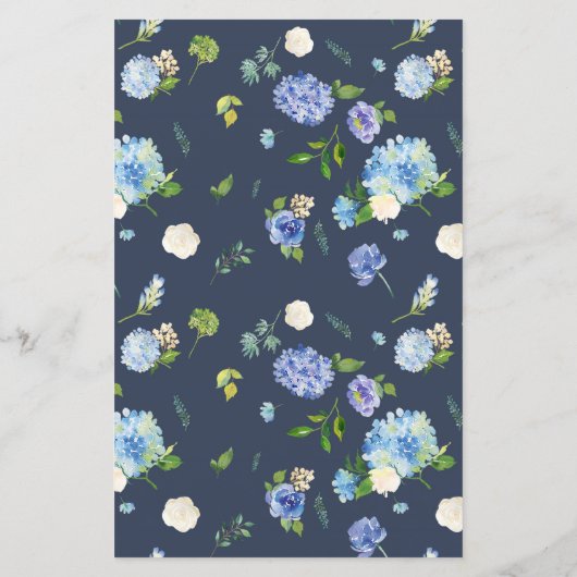 Blue Hydrangea Wedding Shower (Achterkant)