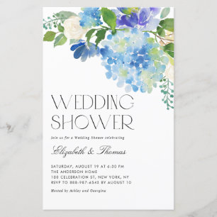 Blue Hydrangea Wedding Shower