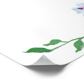 Blue Hydrangea Wedding Welkomstbord Poster (Hoek)