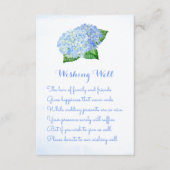 Blue Hydrangea Wedding Wishing Well Kaarten (Voorkant)