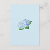 Blue Hydrangea Wedding Wishing Well Kaarten (Achterkant)