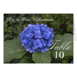  Blue Hydrangea Wedingstabel Kaarten
