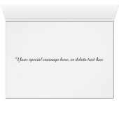 Blue Hydrangea Wedingstabel Kaarten (Binnen Horizontaal (Onder))