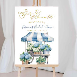 Blue Hydrangea Ze is van het vrijgezellenfeest Poster