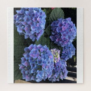 Blue Hydrangea Zigzaag Puzzle Legpuzzel