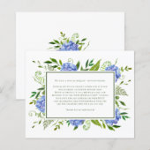 Blue Hydrangeas 80th Birthday Kaart Verzoek (Voorkant / Achterkant)