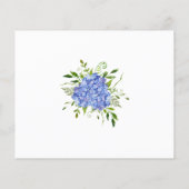 Blue Hydrangeas 80th Birthday Kaart Verzoek (Achterkant)