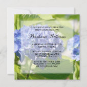 Blue Hydrangeas 80th Birthday Party Invitations Kaart (Voorkant)