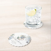 Blue Hydrangeas baby brouwt baby shower Kartonnen Onderzetters (Insitu)