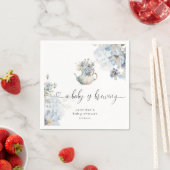 Blue Hydrangeas baby brouwt baby shower Servet (Insitu)