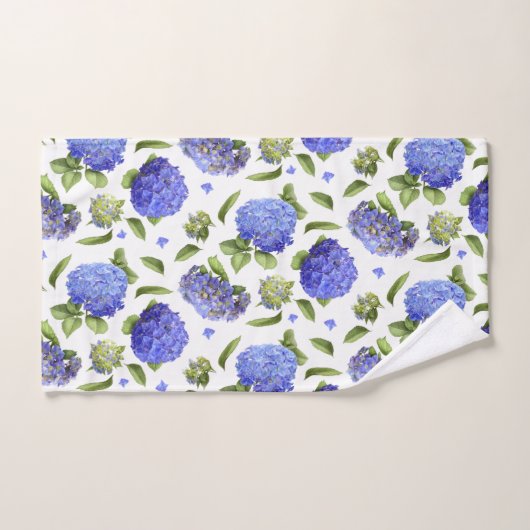 Blue Hydrangeas Bad Handdoek (Handdoek)