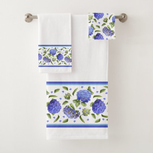Blue Hydrangeas Bad Handdoek (Insitu)