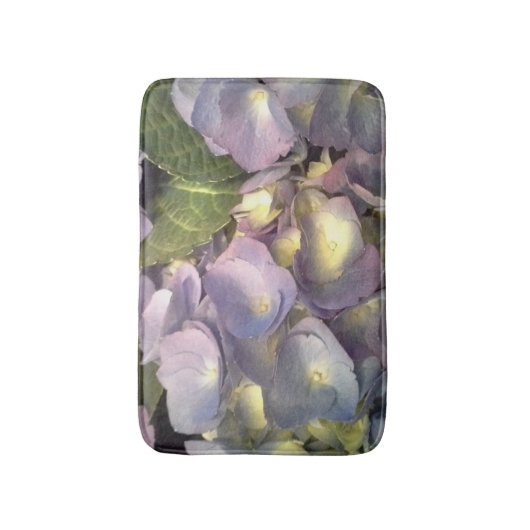 Blue Hydrangeas Badmat (Voorkant Verticaal)