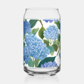 Blue Hydrangeas | Beautiful Floral Bush Blikvorm Glas (Voorkant)